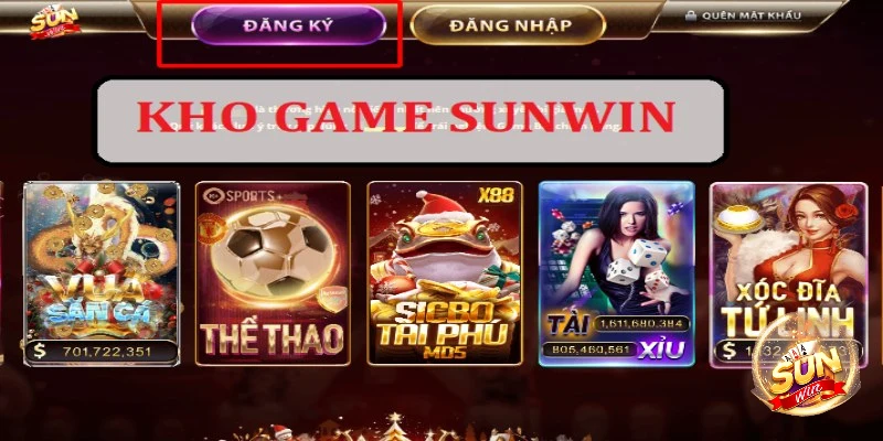 Kho game hấp dẫn tại cổng game Sunwin